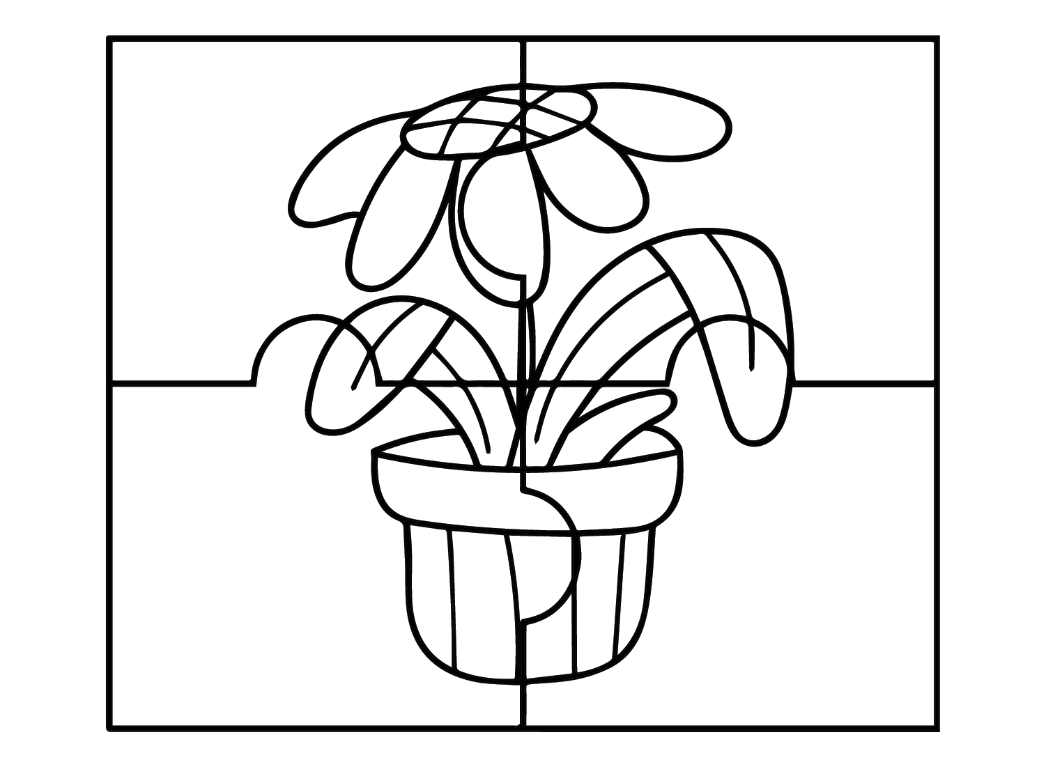 Jigsaw puzzle coloring pages