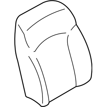 Va genuine subaru seat pad assembly back rest front lh