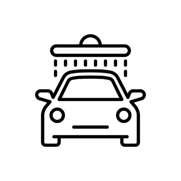 Premium vector car wash vector icon car wash icon car cleaning service