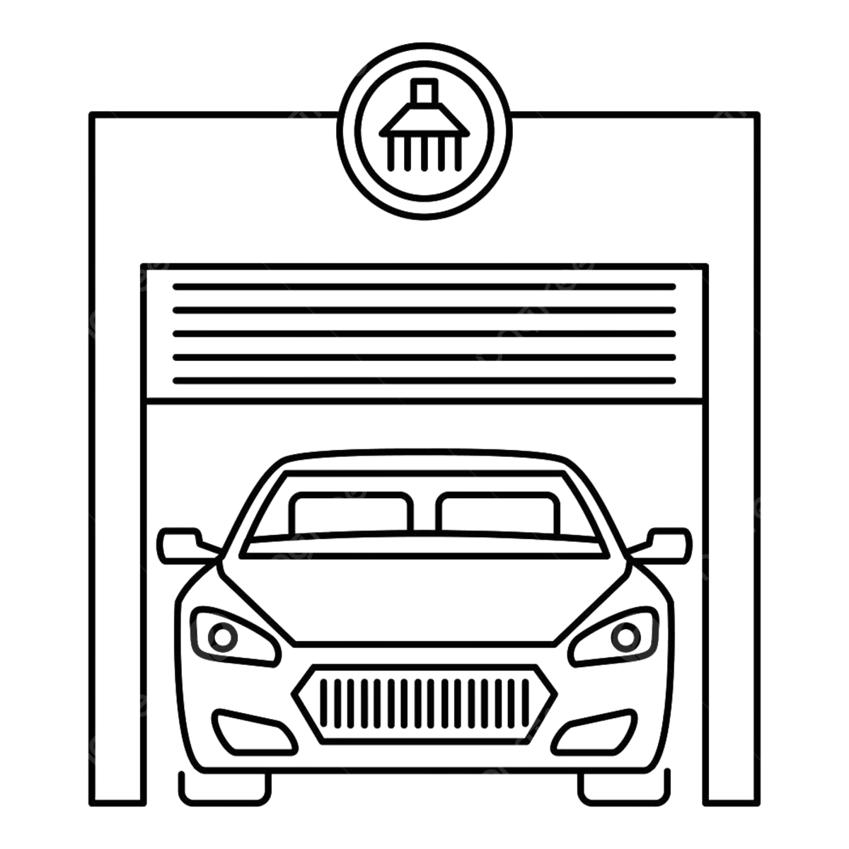 Car garage clipart png images car wash garage icon center station cleaning png image for free download