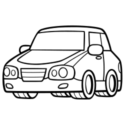 Car and vehicle coloring pages