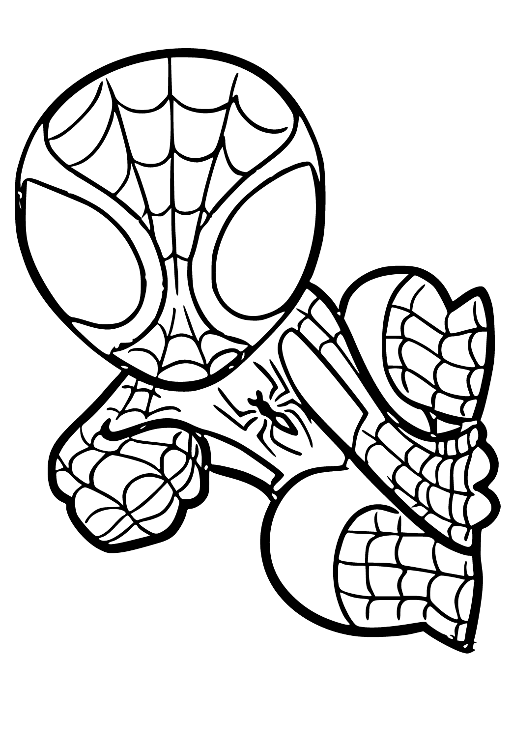 Desenho e imagem homem aranha bonitinho para colorir e imprimir grãtis para adultos e crianãas meninas e meninos