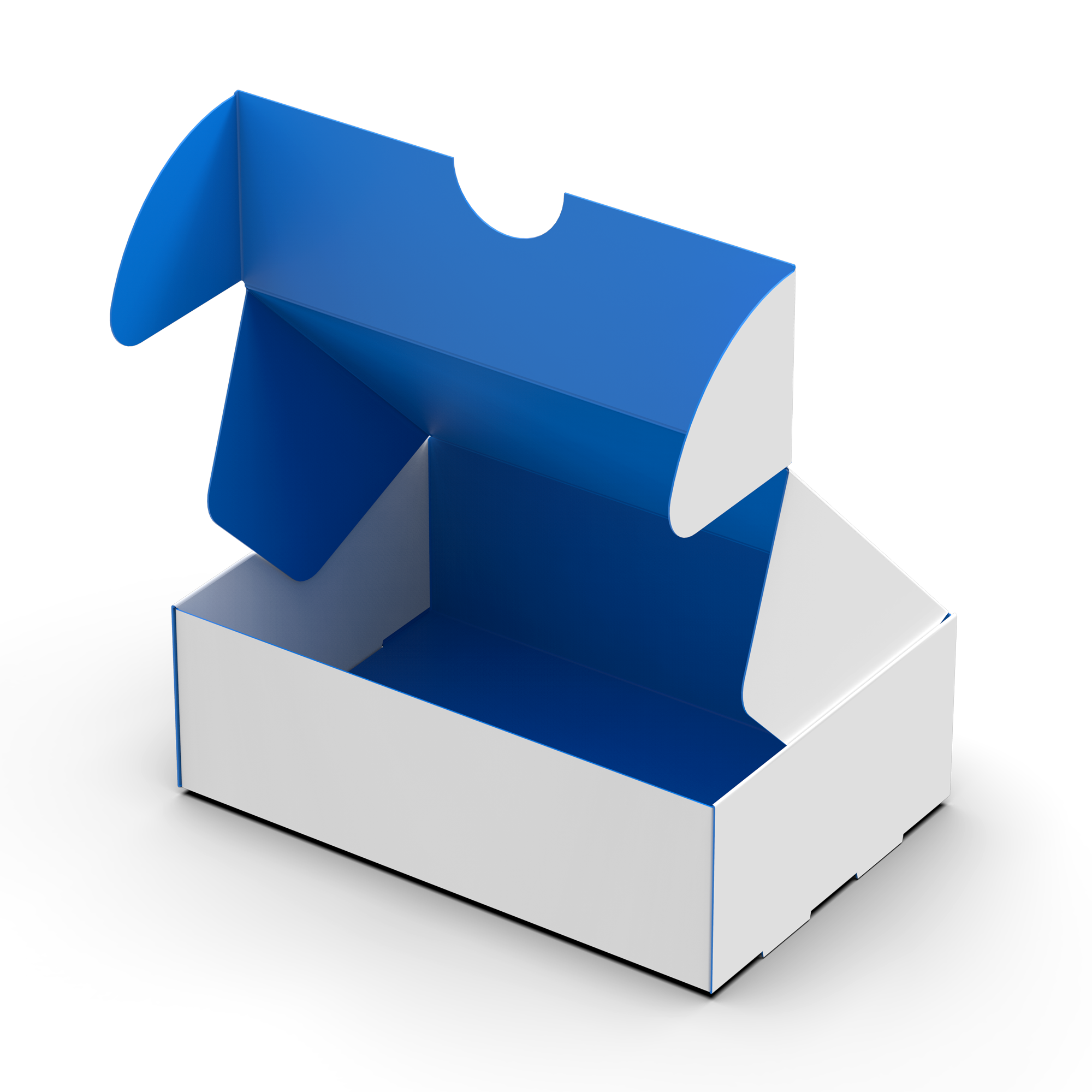Roll end tuck front box