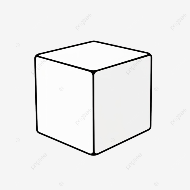 Black outline white box box cardboard package png transparent image and clipart for free download