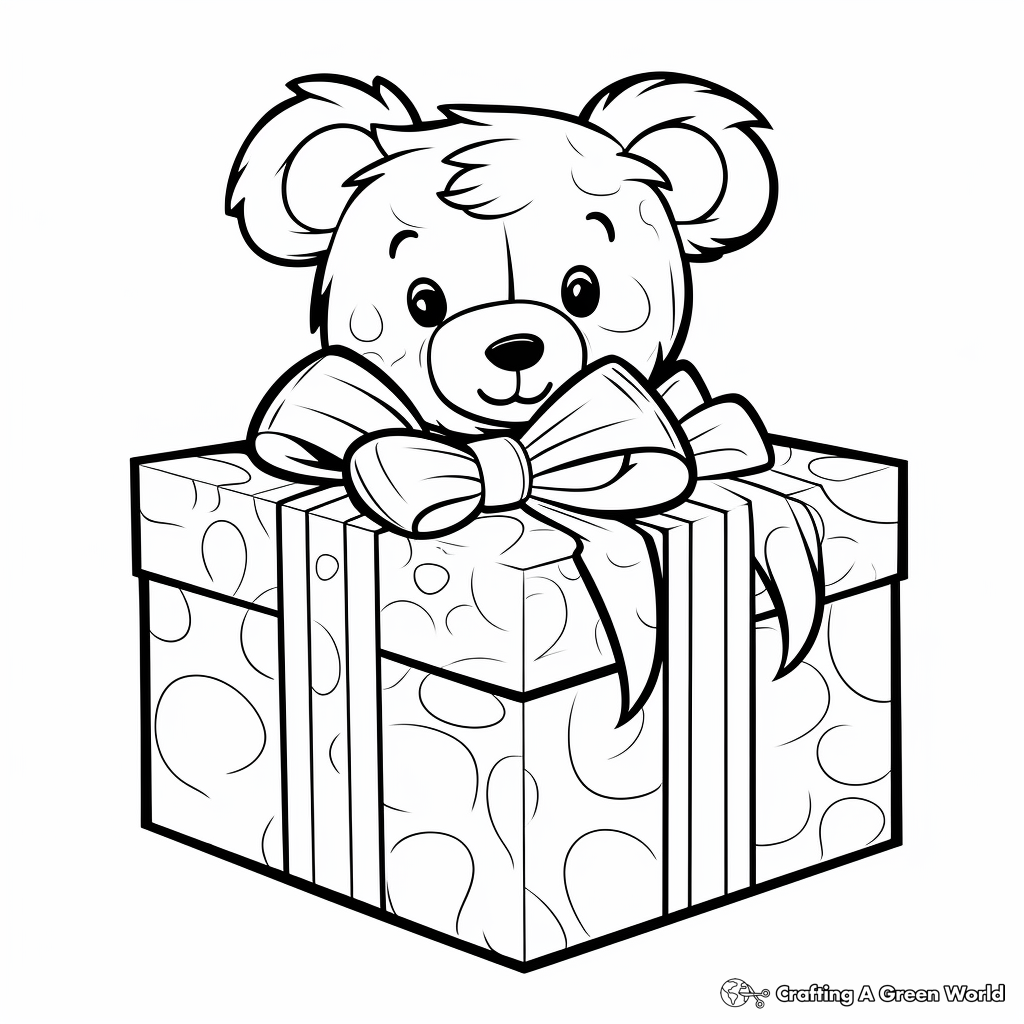 Present coloring pages