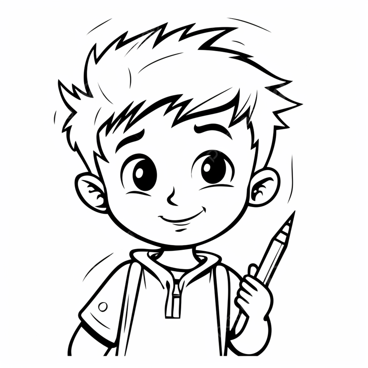Boy holding a pencil coloring pages for kids ring drawing kid drawing color drawing png transparent image and clipart for free download