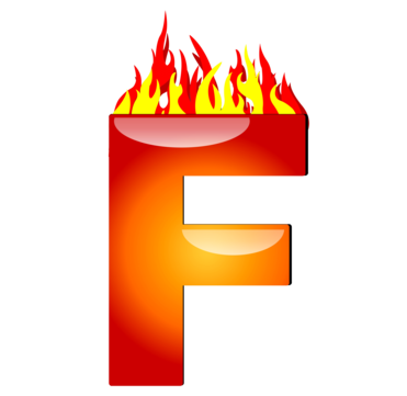 Fire letter f png vector psd and clipart with transparent background for free download