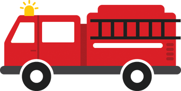 Fire engine wall sticker