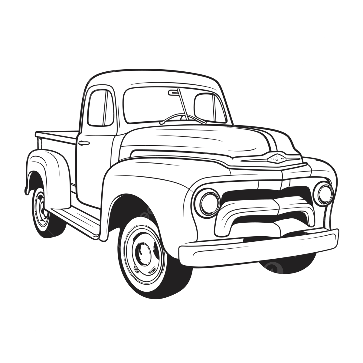 Pickup truck outline png transparent images free download vector files