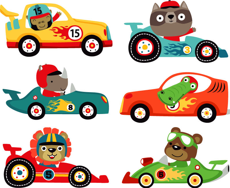 Small cars decal