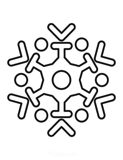 Best snowflake coloring pages free snowflake templates