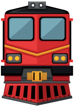 Train on the railroad vehicle light signal clipping vector vehicle light signal clipping png and vector with transparent background for free download