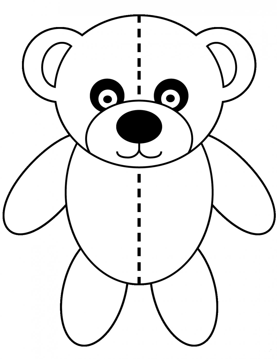 Cute teddy bear coloring pages pdf