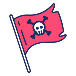 Cute pirate flag png svg design for t