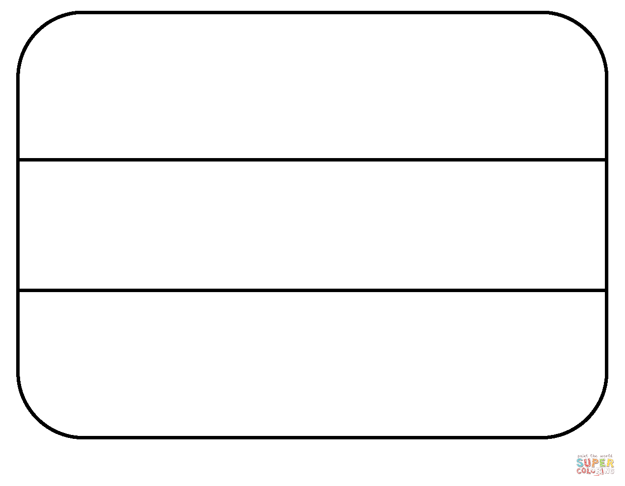 Flag of netherlands emoji coloring page free printable coloring pages