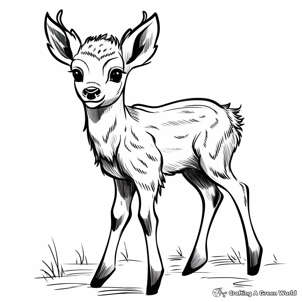Winter animal coloring pages