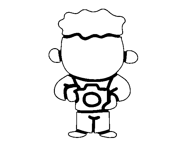 Journalist coloring page