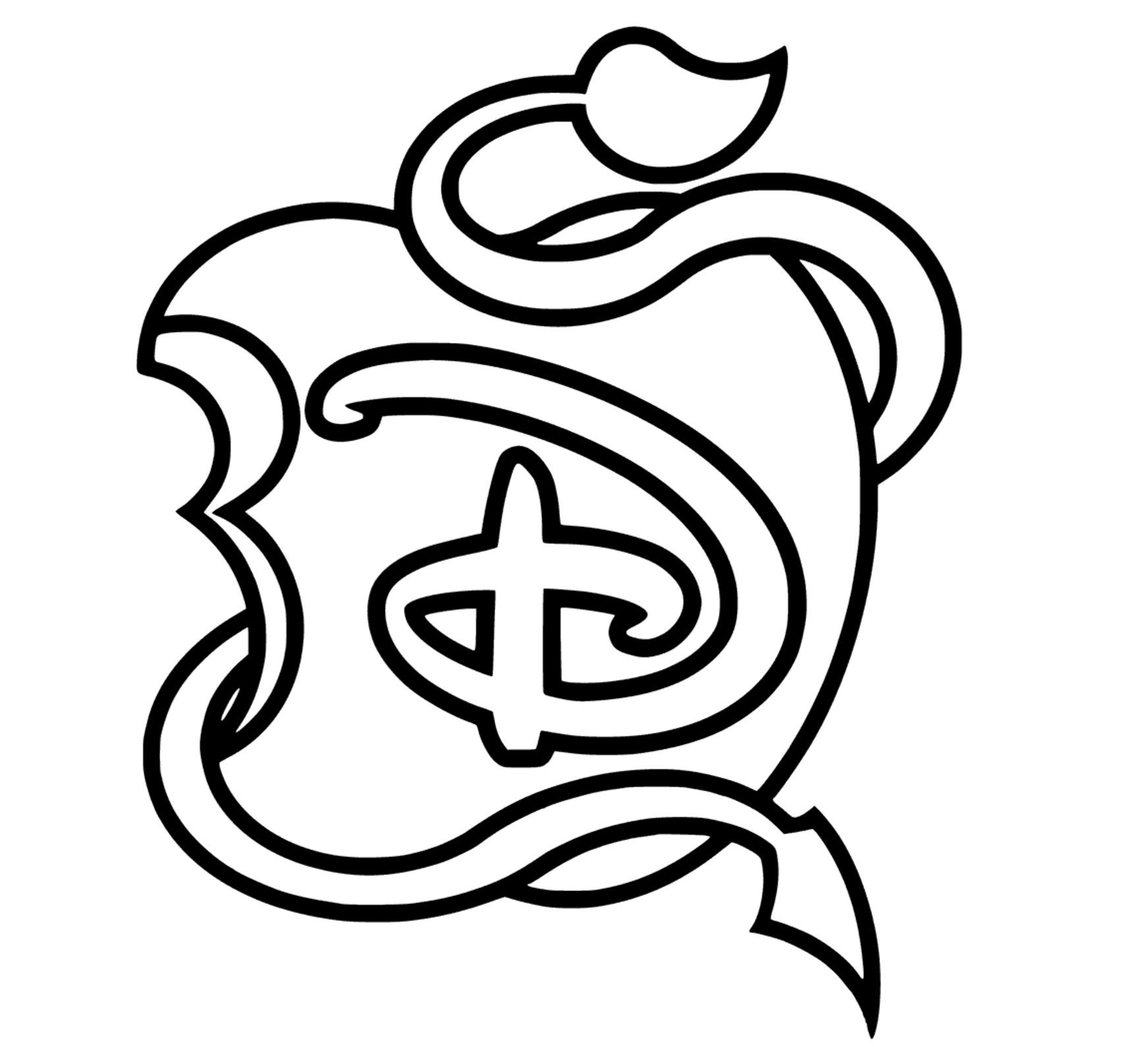 Dibujos para colorear gratis de los descendientes para descargar