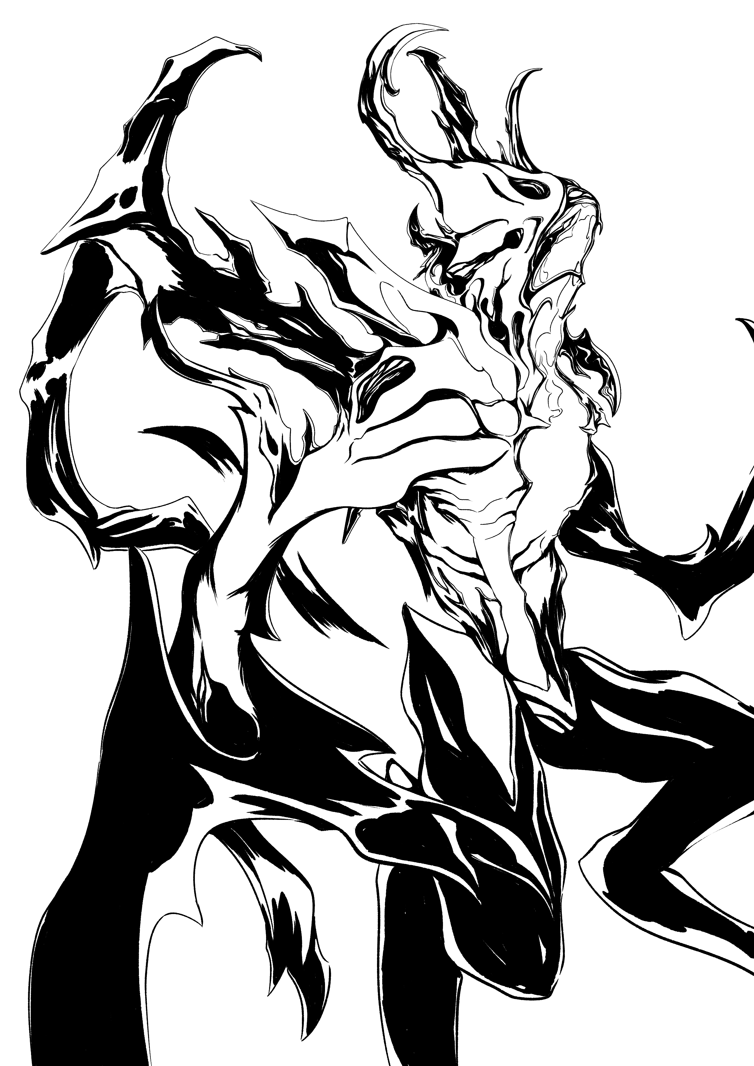 Yako on x warframe void angel sketch digitalart illustration warframe httpstcoyrxeajktsh x