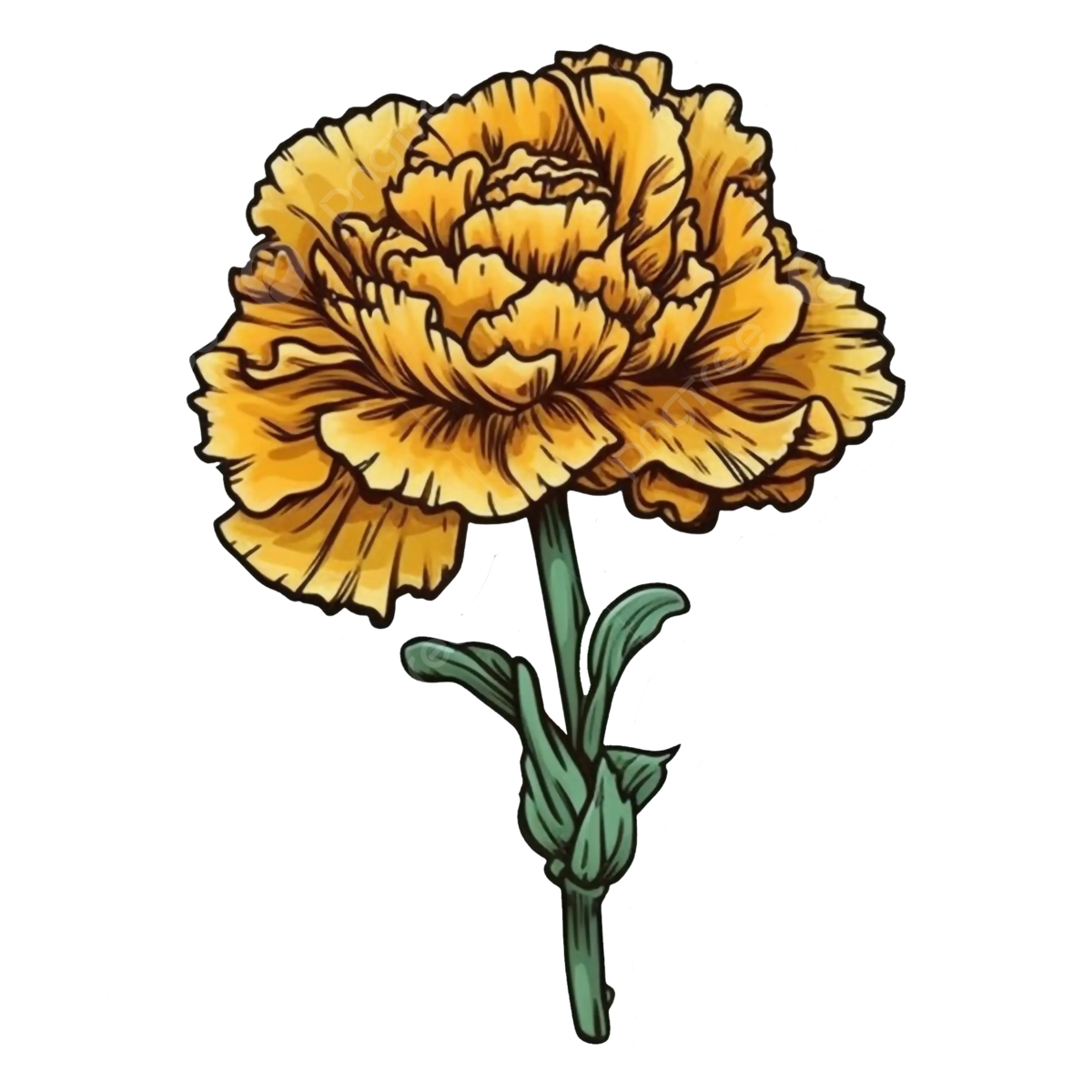 Carnations drawing png transparent images free download vector files