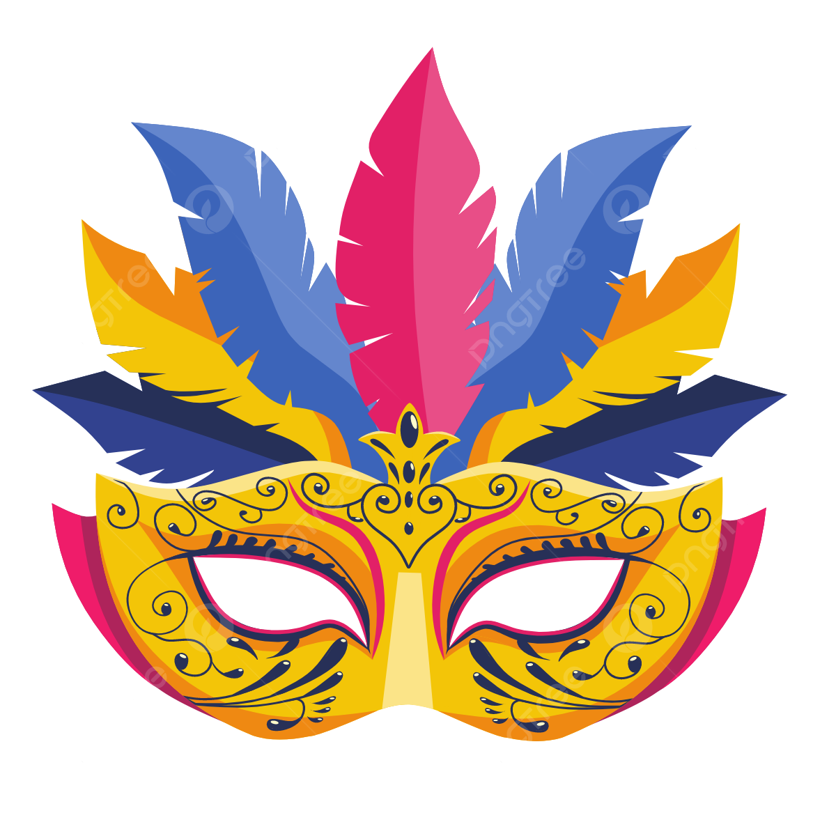 Carnival mask drawing png transparent images free download vector files
