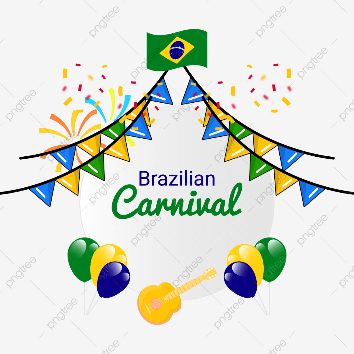 Brazilian carnival clipart vector brazilian carnival party decoration brazilian party carnival party png image for free download
