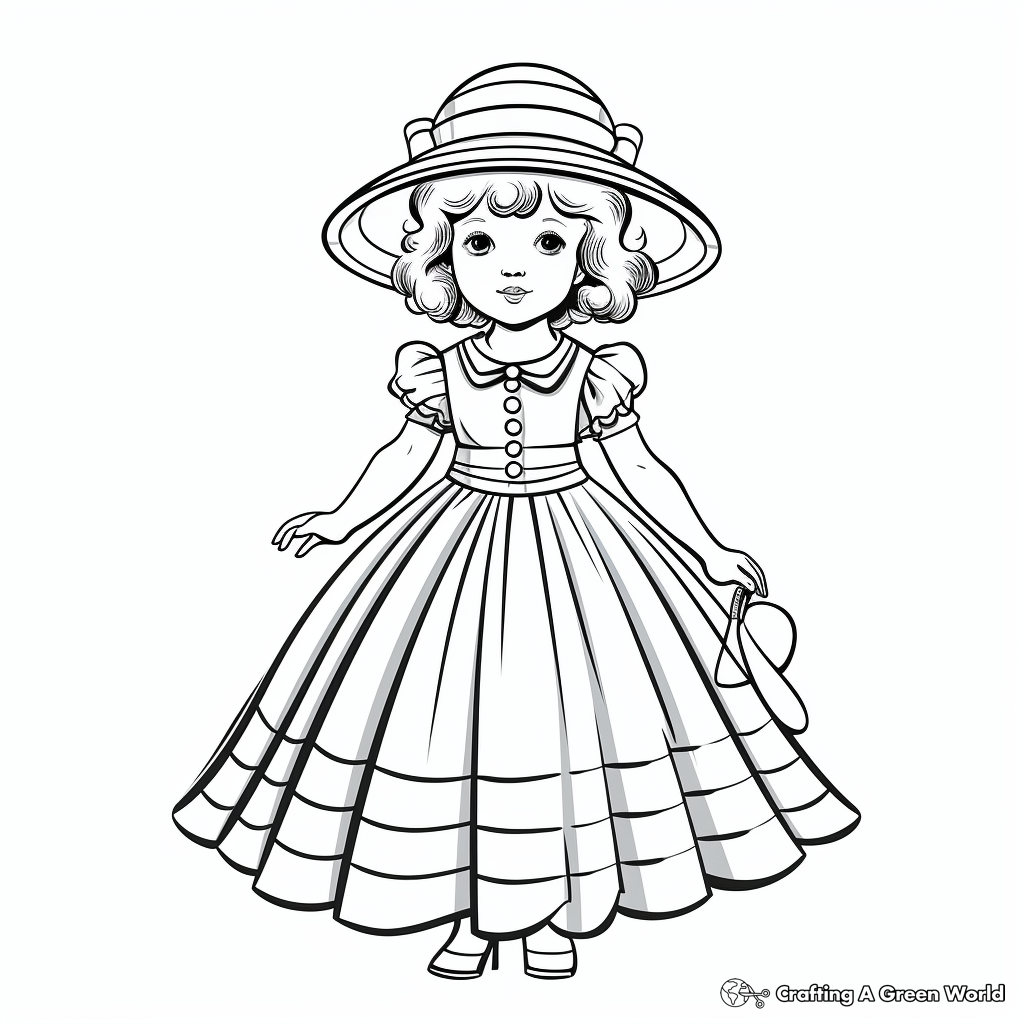 Dress coloring pages