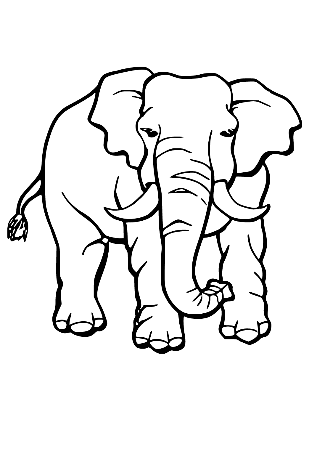 Free printable elephant giant coloring page sheet and picture for adults and kids girls and boys