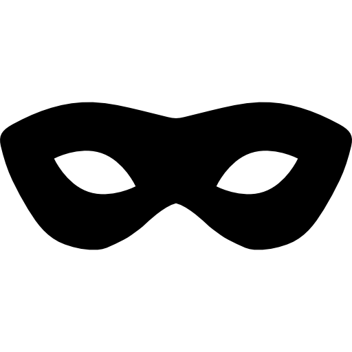 Carnival mask silhouette