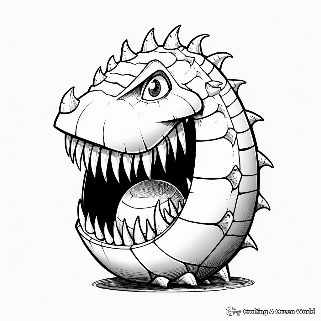 Dinosaur egg coloring pages