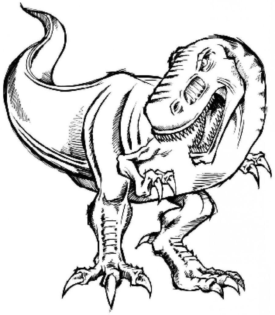 Tyrannosaurus rex coloring page for kids educative printable dinosaur coloring pages dinosaur sketch coloring pages