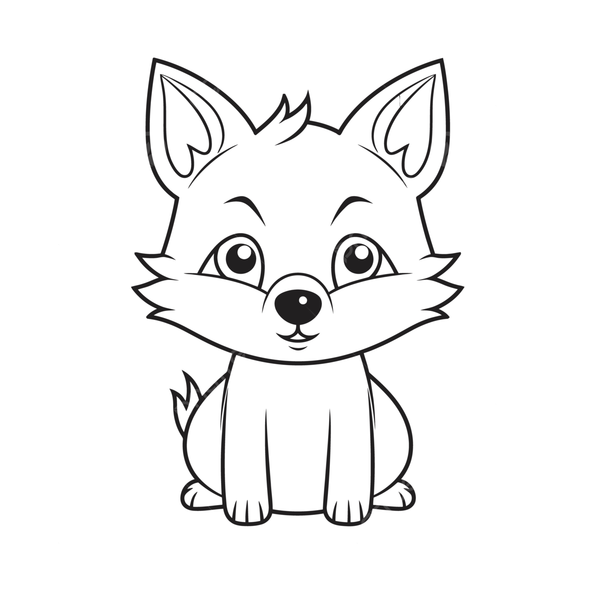 Dibujo de zorro para colorear niãos bosquejo del quema vector png dibujos dibujo de zorro dibujo de ala dibujo de anillo png y vector para dcargar gratis