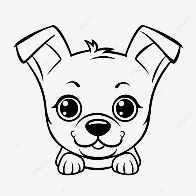 Dibujo de lindo perro para colorear pãginas imprimir boceto vector png dibujos dibujo de perro dibujo de ala dibujo de anillo png y vector para dcargar gratis