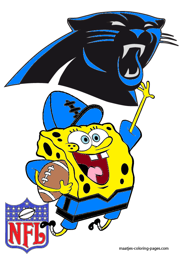 Spongebob carolina panthers by bubbaking on
