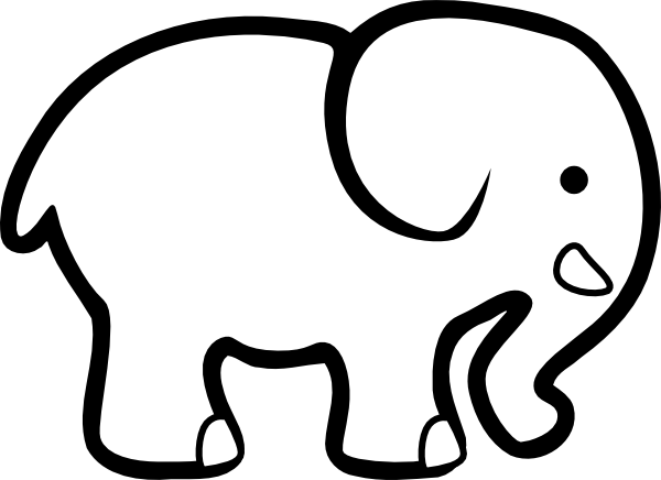 Free simple elephant outline download free simple elephant outline png images free cliparts on clipart library
