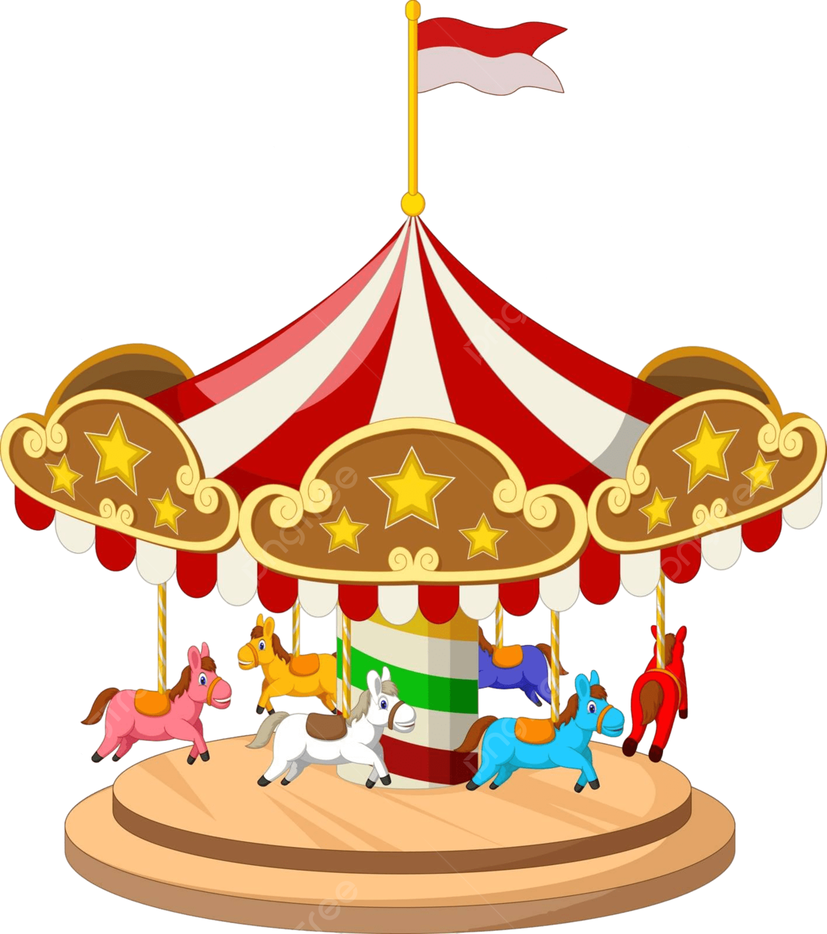 Carousel horse vector art png images free download on
