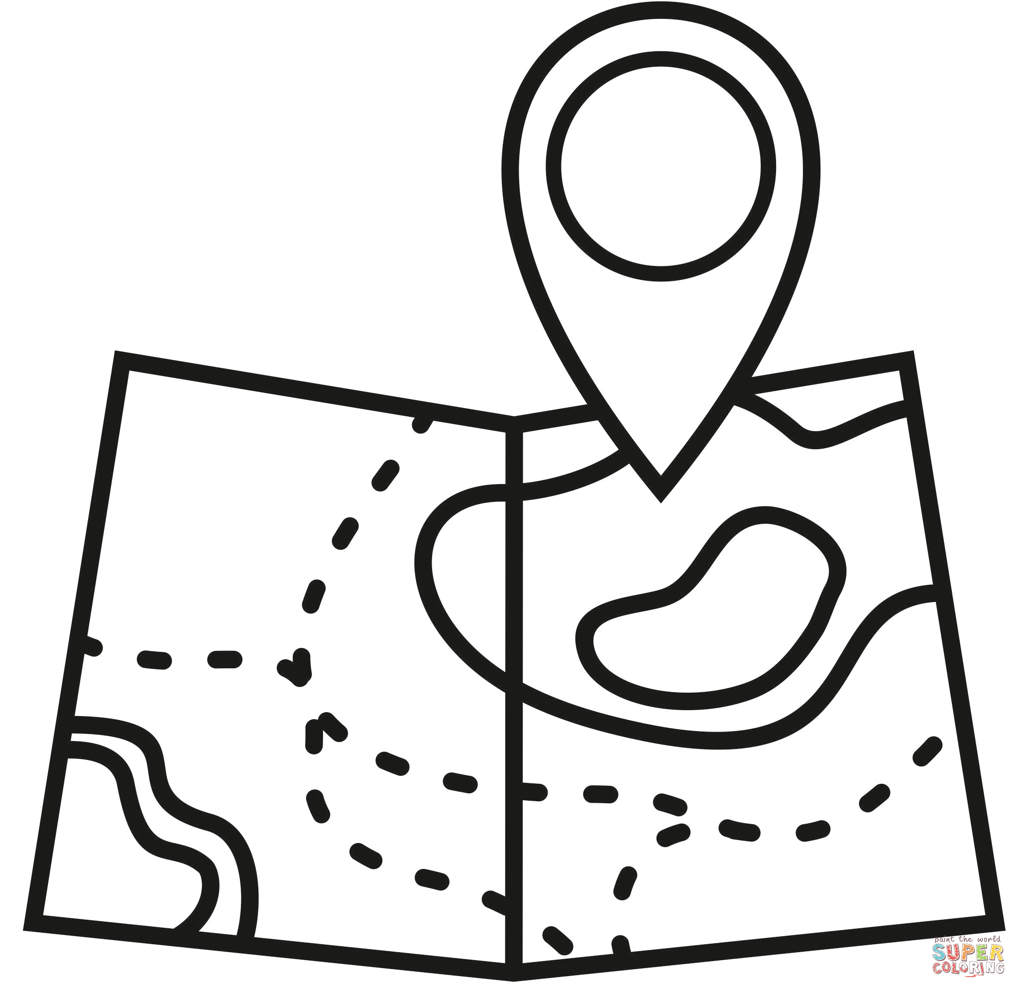 Roadmap coloring page free printable coloring pages