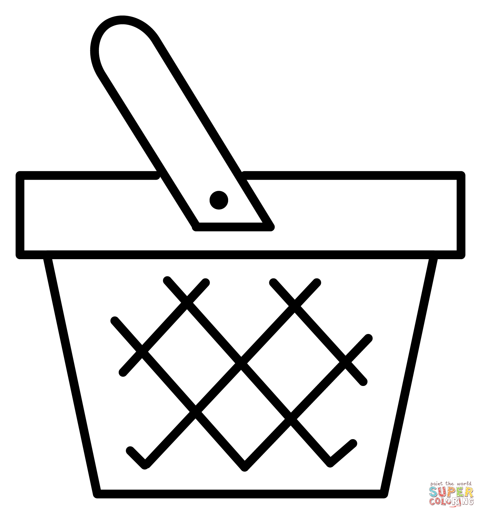Basket emoji coloring page free printable coloring pages