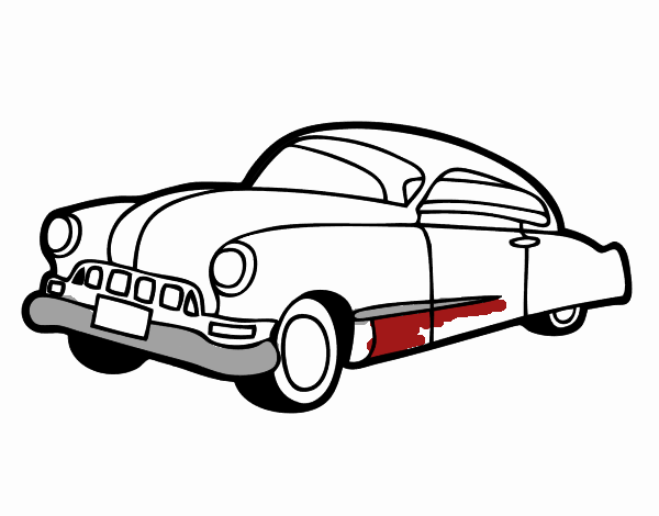 Dibujo de coche viejo pintado por en el dãa