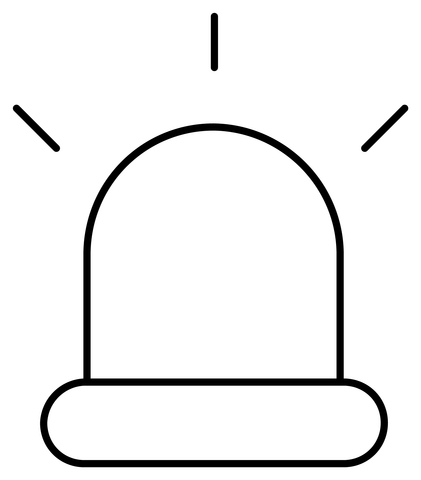 Dibujo de emoji de luz de coche de policãa para colorear dibujos para colorear imprimir gratis