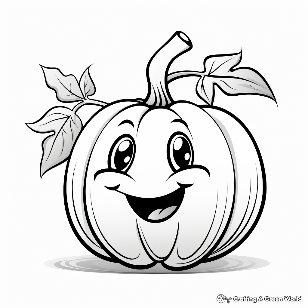 Vegetable coloring pages