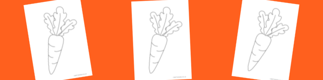 Free printable carrot template