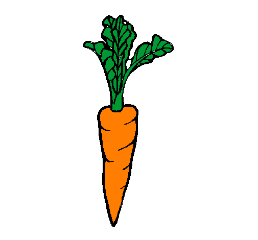 Paint and color drawings of carrots by the users of