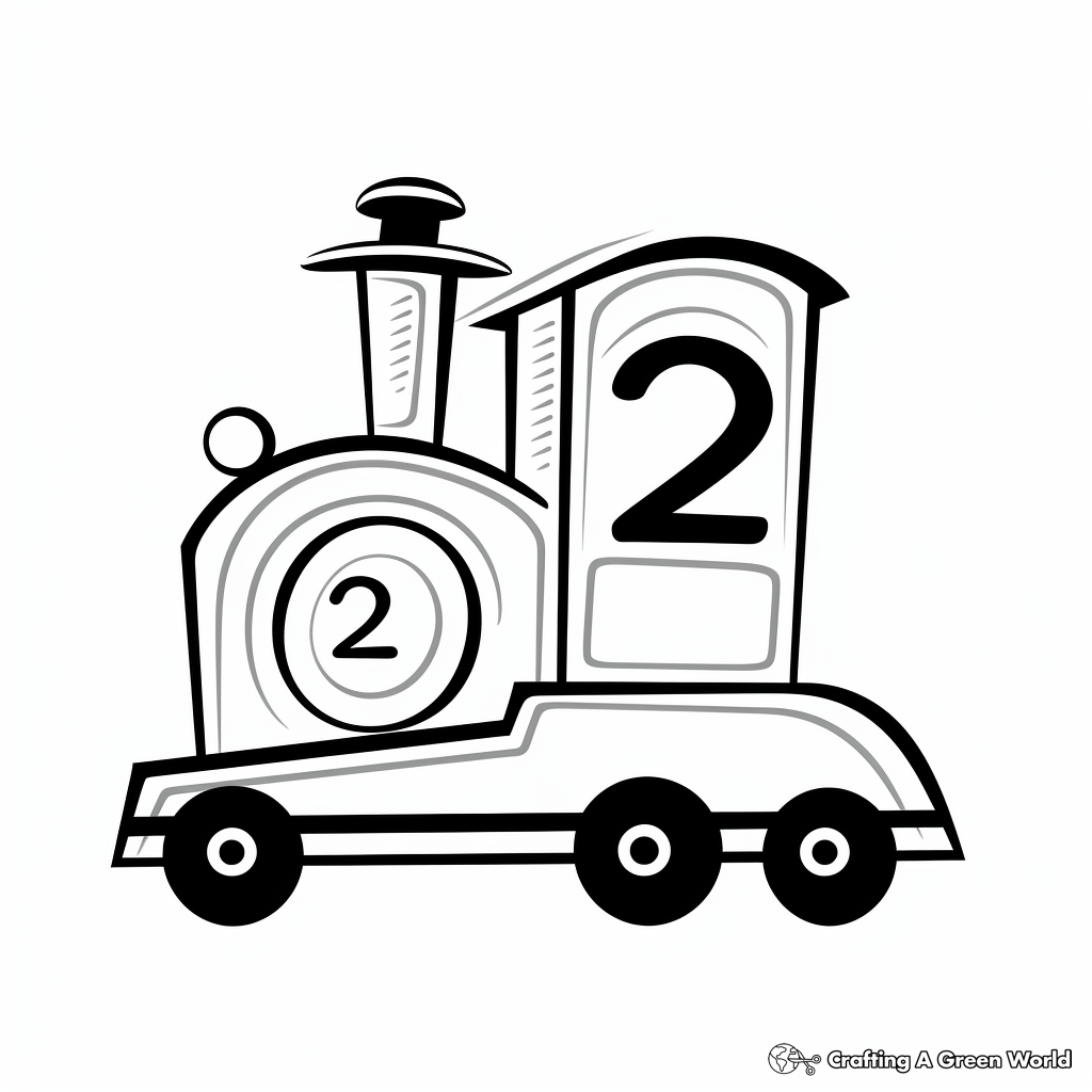 Number coloring pages