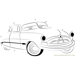 Cars disney connect the dots worksheets printable for kids