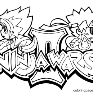Graffiti coloring pages printable for free download