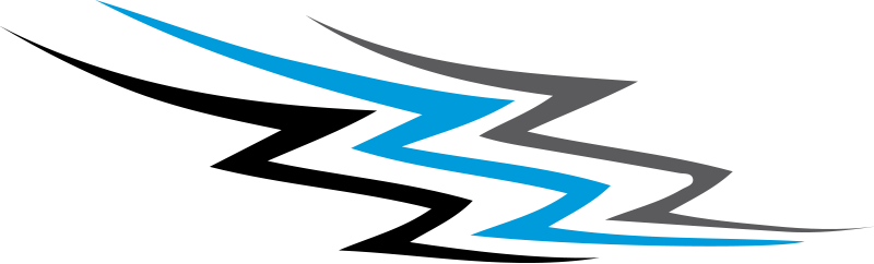 Race car blue and gray car decal