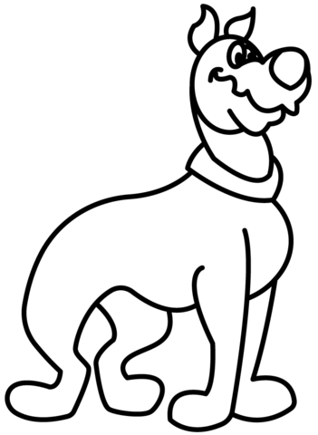 Chibi scooby coloring page free printable coloring pages