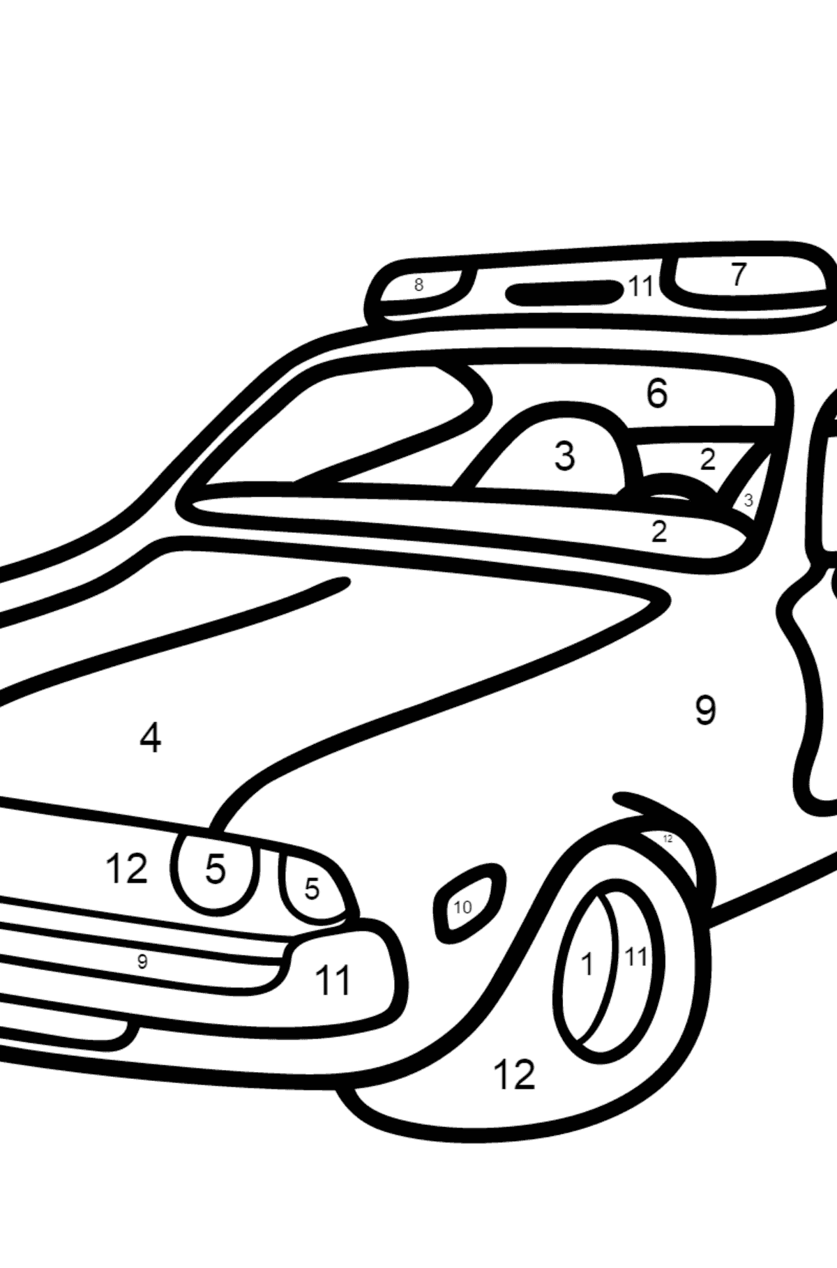 Dark gray police car