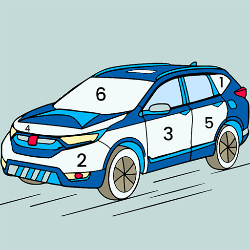 Cars paint by number